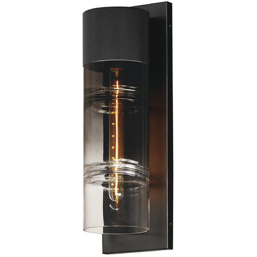 Smokestack Large Black LED Outdoor Wall Light by ET2 Lighting