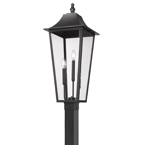 Z-Lite Gannon Black Post Light