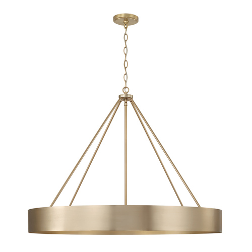 Capital Lighting Capital Lighting Weller Matte Brass Chandelier 453061MA