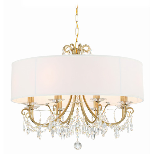 Crystorama Lighting Othello Vibrant Gold Crystal Chandelier