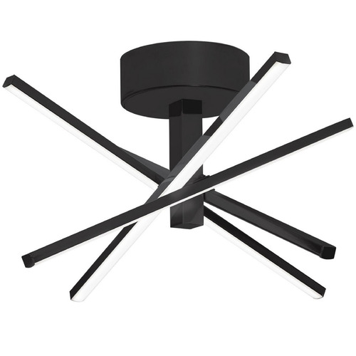 Afx Lighting Jaxx Black LED Semi-Flushmount Light