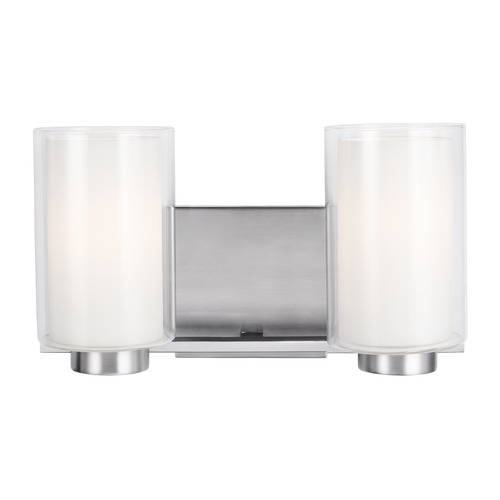 Generation Lighting Bergin 13.50-Inch Bath Light in Satin Nickel by Generation Lighting VS22602SN