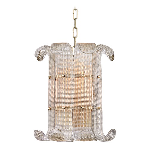 Hudson Valley Lighting Brasher Aged Brass Pendant by Hudson Valley Lighting 2904-AGB