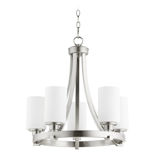 Quorum Lighting Lancaster Satin Nickel Mini-Chandelier by Quorum Lighting 6207-5-65