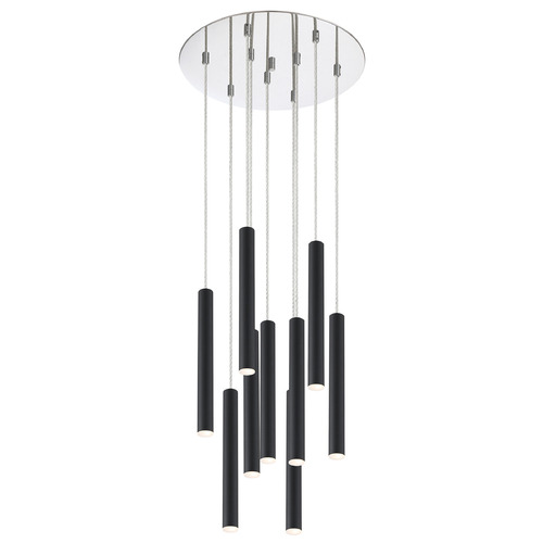 Z-Lite Forest Chrome LED Multi-Light Pendant by Z-Lite 917MP12-MB-LED-9RCH