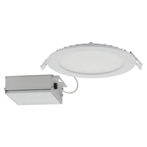 12W 6-Inch LED Edge-Lit Direct Wire CCT Selectable Dimmable by Satco Lighting