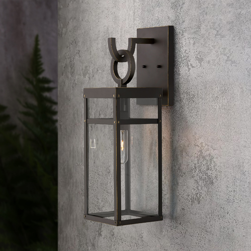 Hinkley Porter Large Oil Rubbed Bronze LED Outdoor Wall Light by Hinkley Lighting 2804OZ-LL