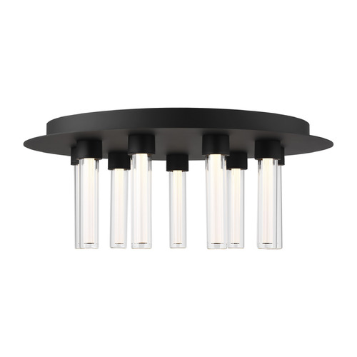 Visual Comfort Modern Collection Sean Lavin Kola 22-Inch LED Flush Mount in Black by Visual Comfort Modern 700FMKLA22B-LED927