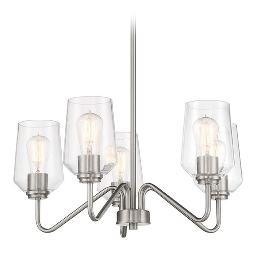 Craftmade Lighting Shayna Brushed Polished Nickel Chandelier by Craftmade Lighting 56125-BNK