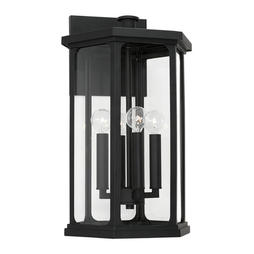 Capital Lighting Walton 20-Inch Outdoor Wall Lantern in Black by Capital Lighting 946641BK