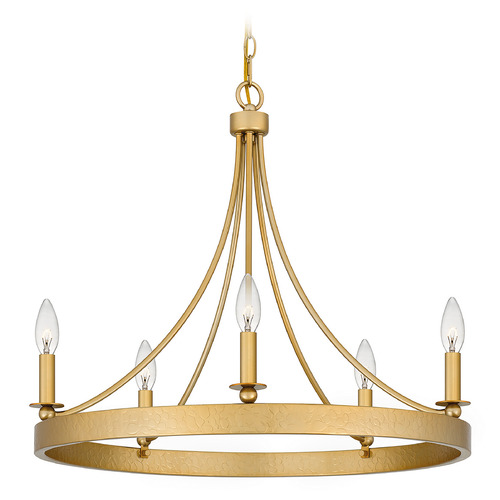 Aspyn 26-Inch Chandelier in Light Gold by Quoizel Lighting