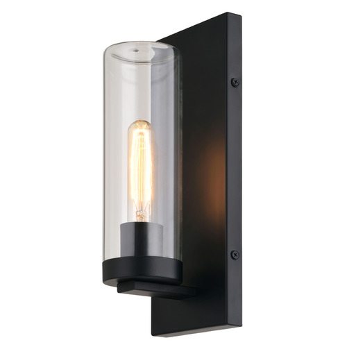 Vaxcel Lighting Grantley Matte Black Outdoor Wall Light