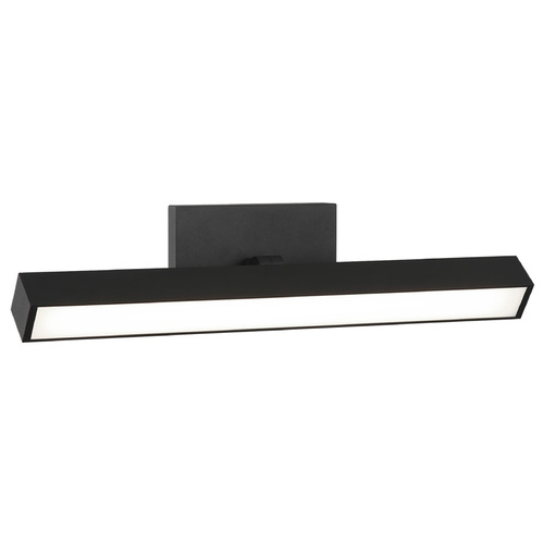Matteo Lighting Parallel Matte Black LED Vertical Bathroom Light