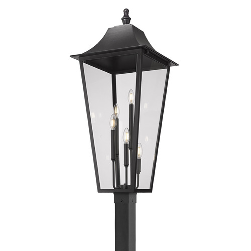 Z-Lite Gannon Black Post Light