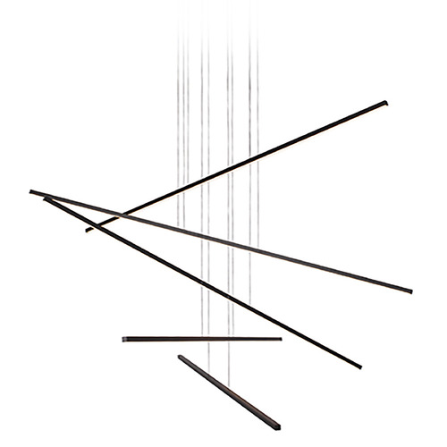 Kuzco Lighting Kuzco Lighting Vega Minor Black LED Multi-Light Pendant MP18205-BK-UNV-010