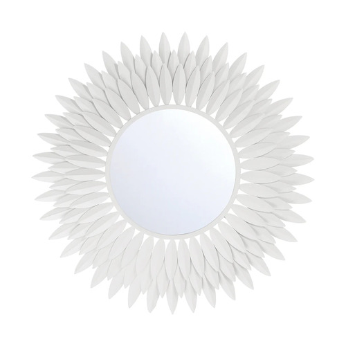 Broche 24-Inch Mirror in Matte White by Crystorama Lighting