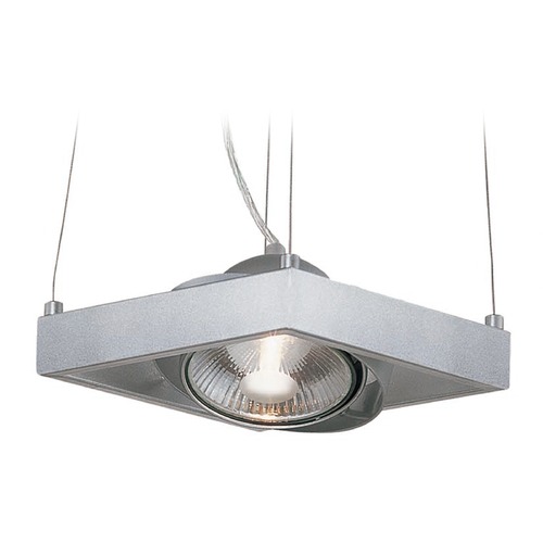 Lite Source Lighting Lite Source Orsina Silver Pendant Light with Square Shade LS-19871SILV