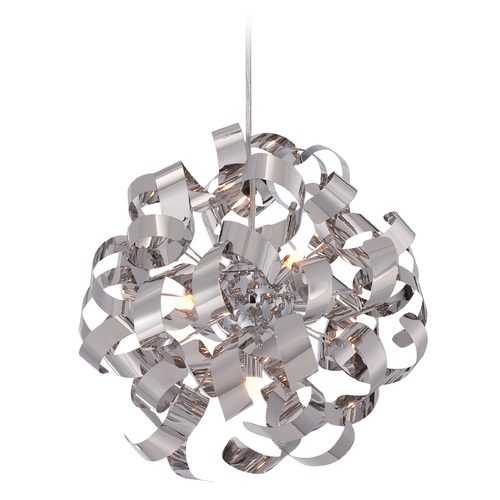 Ribbons 17-Inch Pendant in Polished Chrome by Quoizel Lighting