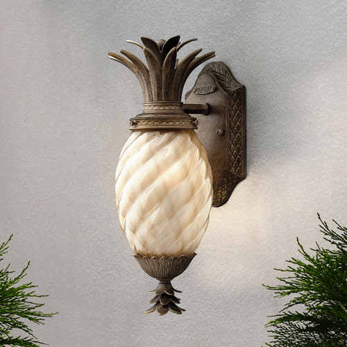 Hinkley Plantation 14-Inch LED Outdoor Wall Light in Pearl Bronze by Hinkley Lighting 2126PZ-LED