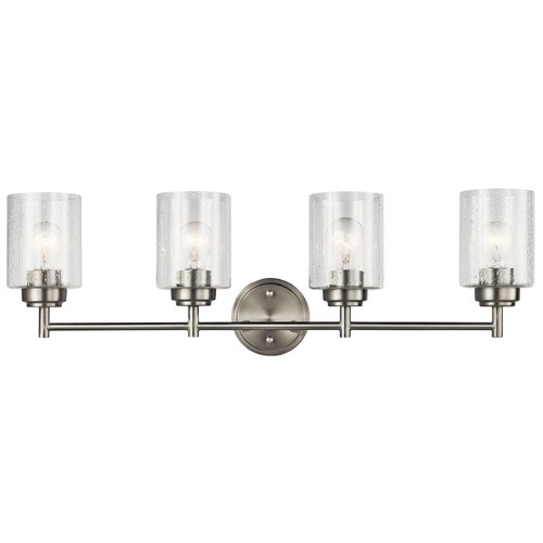 Winslow Bathroom Light in Brushed Nickel by Kichler Lighting