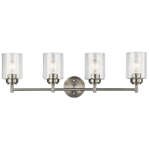 Kichler Lighting Winslow Bathroom Light in Brushed Nickel by Kichler Lighting 45887NI