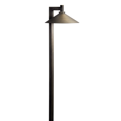 Ripley 26-Inch 12V LED Path Light in Centennial Brass 3000K by Kichler Lighting