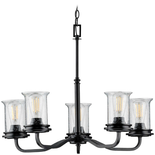Progress Lighting Winslett Matte Black Chandelier