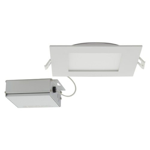12W 6-Inch Square LED Edge-Lit Direct Wire CCT Selectable Dimmable by Satco Lighting