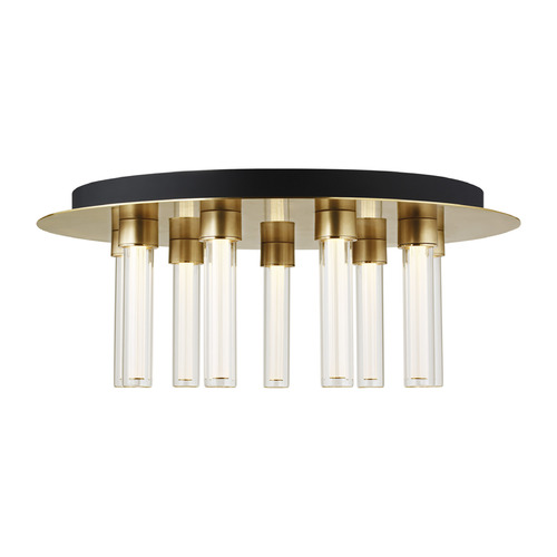 Visual Comfort Modern Collection Sean Lavin Kola 22-Inch LED Flush Mount in Brass by Visual Comfort Modern 700FMKLA22NB-LED927