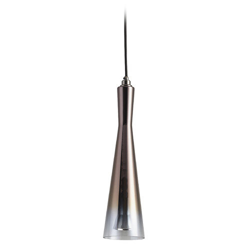 Oxygen Cornet Coffee Ombre LED Pendant in Gunmetal by Oxygen Lighting 3-651-2018