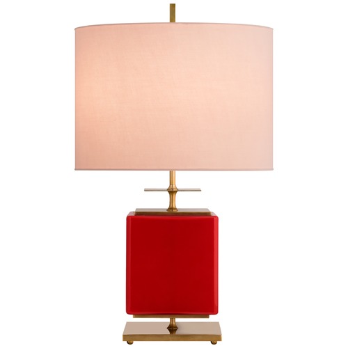 Visual Comfort Signature Collection Kate Spade New York Beekman Small Lamp in Maraschino by Visual Comfort Signature KS3043MSHPK