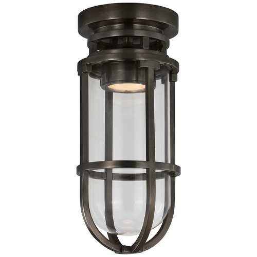 Visual Comfort Signature Collection Chapman & Myers Gracie LED Flush Mount in Bronze by Visual Comfort Signature CHC4484BZCG