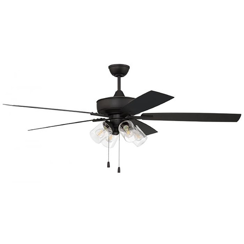 Craftmade Lighting Outdoor Super Pro 104 60-Inch Fan in Flat Black by Craftmade Lighting OS104FB5