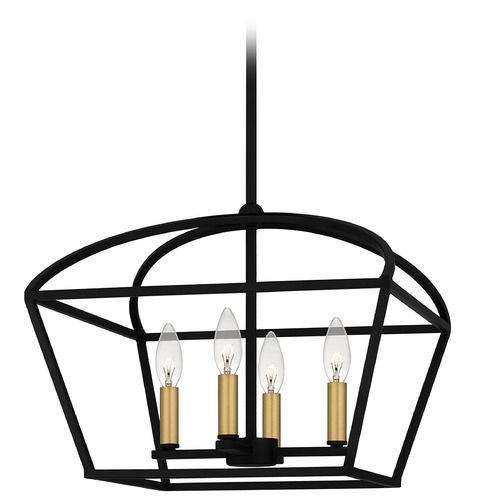 Quoizel Lighting Concho Bay 16-Inch Pendant in Matte Black by Quoizel Lighting COB2816MBK