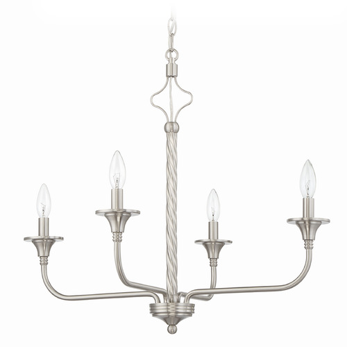 Craftmade Lighting Jolenne Brushed Polished Nickel Chandelier by Craftmade Lighting 57024-BNK