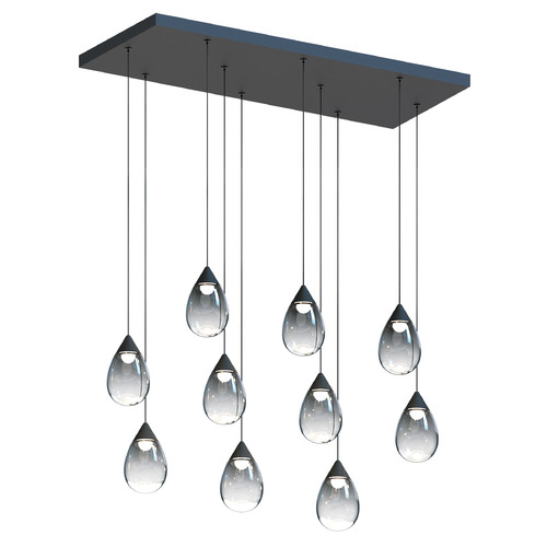 Dewdrop Black LED Multi-Light Pendant by ET2 Lighting