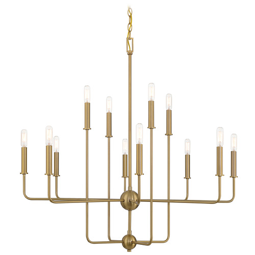 Savoy House Savoy House Lighting Avondale Warm Brass Chandelier 1-4046-12-322