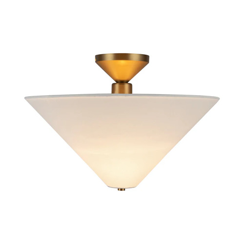 Alora Lighting Bridgette Brushed Gold Semi-Flushmount Light