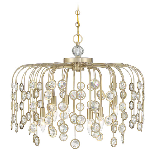 Savoy House Lighting Irina Noble Brass Chandelier