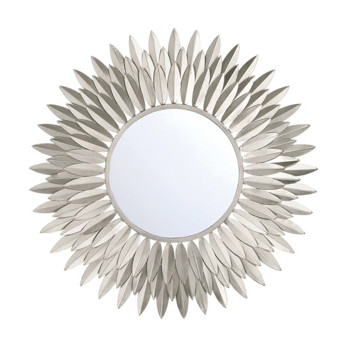 Broche 24-Inch Mirror in Antique Silver by Crystorama Lighting