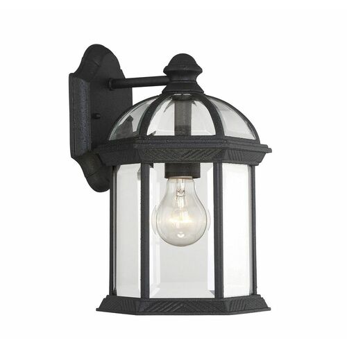 Kensington 11.50-Inch Outdoor Wall Light in Black by Savoy House