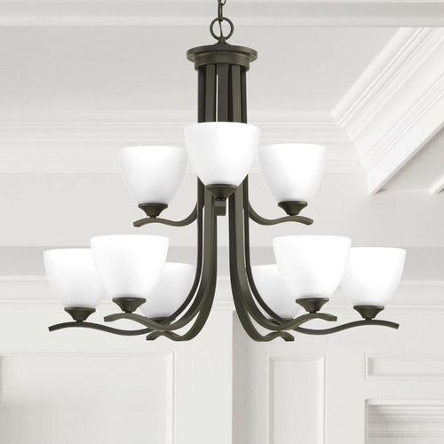 Laird Antique Bronze 9-Light Chandelier by Progress Lighting