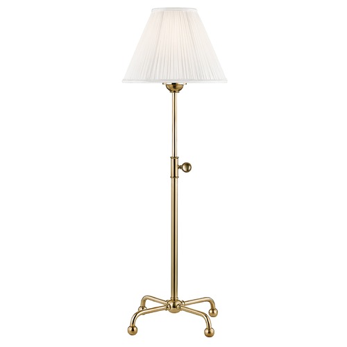 Hudson Valley Lighting Classic No. 1 Aged Brass Table Lamp by Hudson Valley Lighting MDSL107-AGB