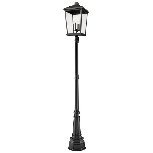 Beacon Black Post Light by Z-Lite