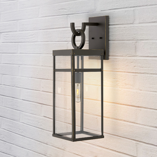 Porter Large Oil Rubbed Bronze LED Outdoor Wall Light by Hinkley Lighting