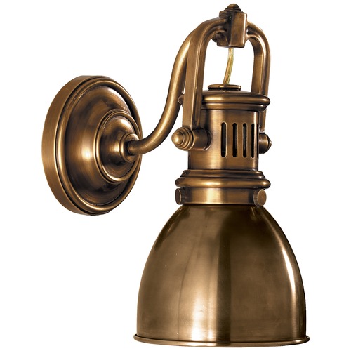 Visual Comfort Signature Collection E.F. Chapman Yoke Suspended Sconce in Brass & Brass by Visual Comfort Signature SL2975HABHAB