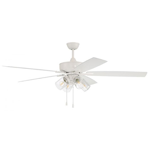 Outdoor Super Pro 104 60-Inch Fan in White by Craftmade Lighting