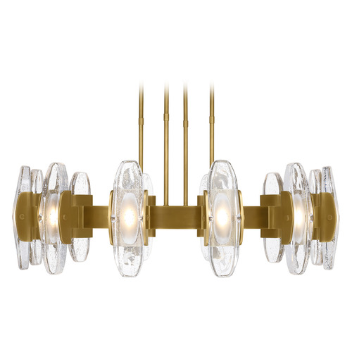 Visual Comfort Modern Collection Avroko Wythe X-Large LED Chandelier in Plated Brass by Visual Comfort Modern 700WYT12BR-LED927