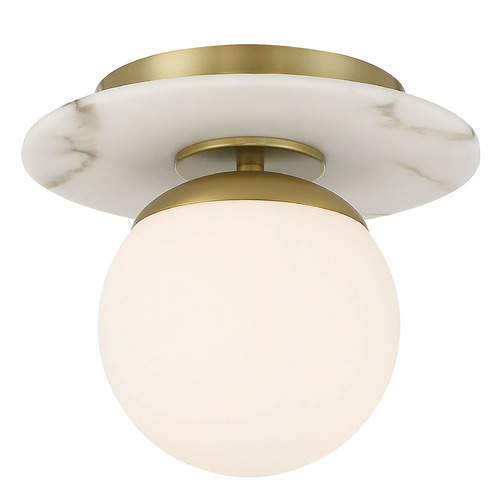 Orban Semi-Flush Mount in Soft Brass by Minka Lavery