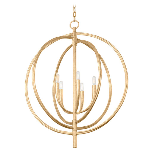 Troy Lighting Fillea Vintage Gold Leaf Pendant Light